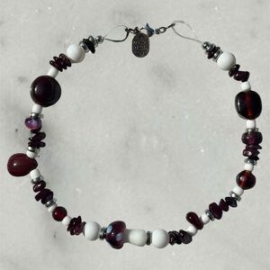 Sangria Purple Mushroom Necklace